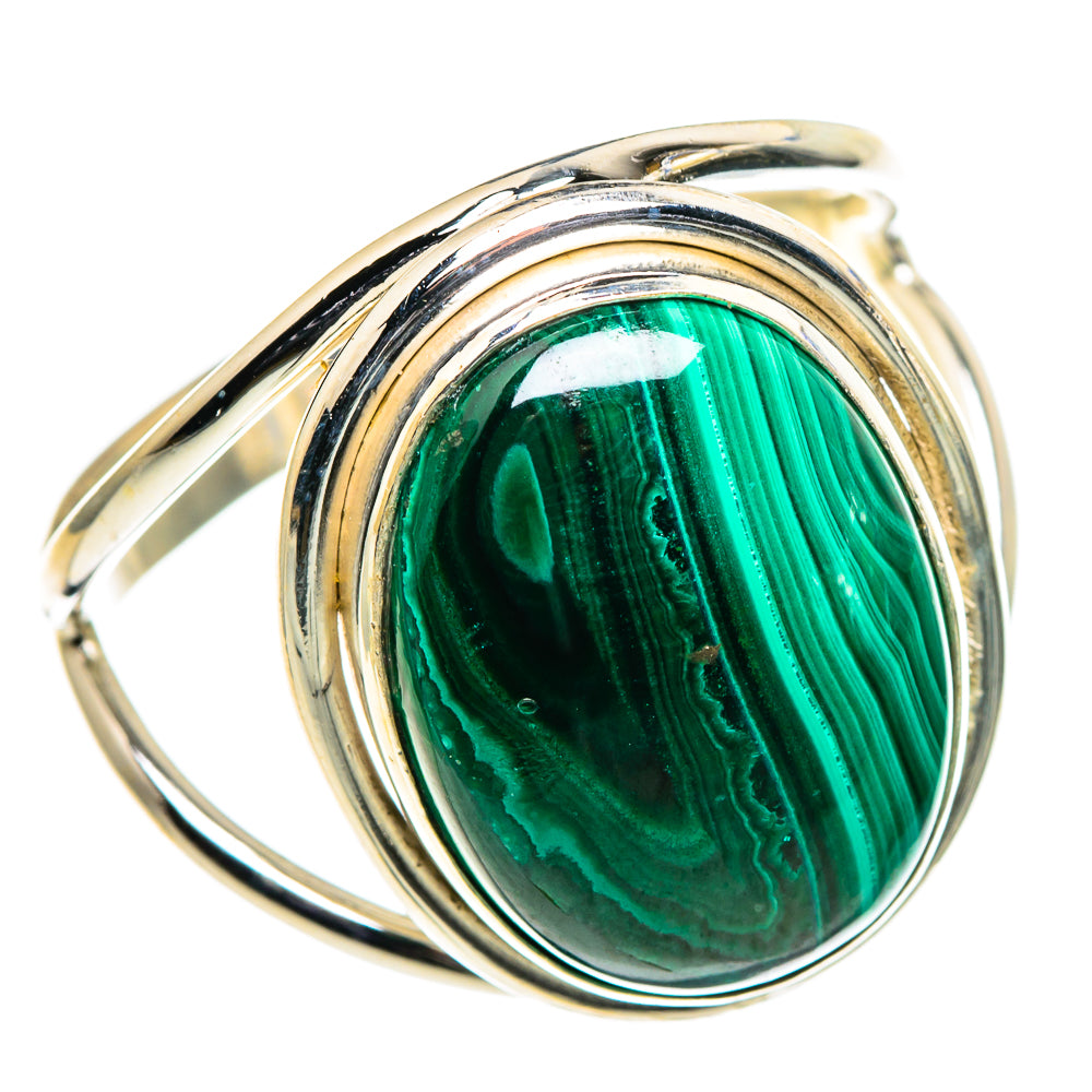 Malachite Rings handcrafted by Ana Silver Co - RING86664
