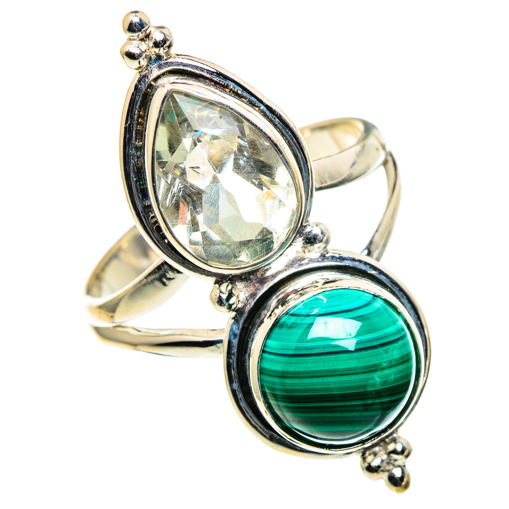 Malachite Rings handcrafted by Ana Silver Co - RING86665