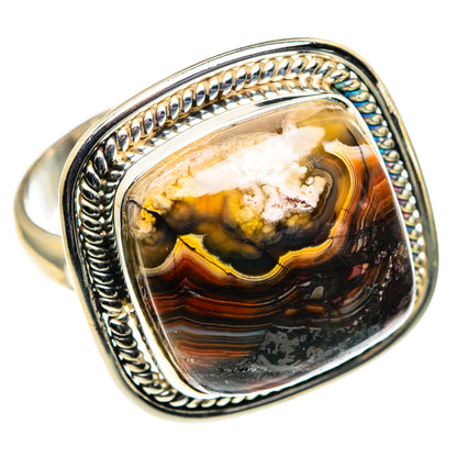 Crazy Lace Agate Rings handcrafted by Ana Silver Co - RING86667