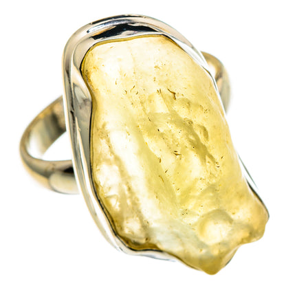 Libyan Desert Glass Rings handcrafted by Ana Silver Co - RING86668