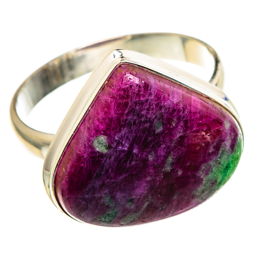Ruby Zoisite Rings handcrafted by Ana Silver Co - RING86671