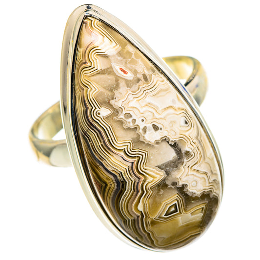 Laguna Lace Agate Rings handcrafted by Ana Silver Co - RING86673