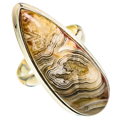 Laguna Lace Agate Rings handcrafted by Ana Silver Co - RING86674