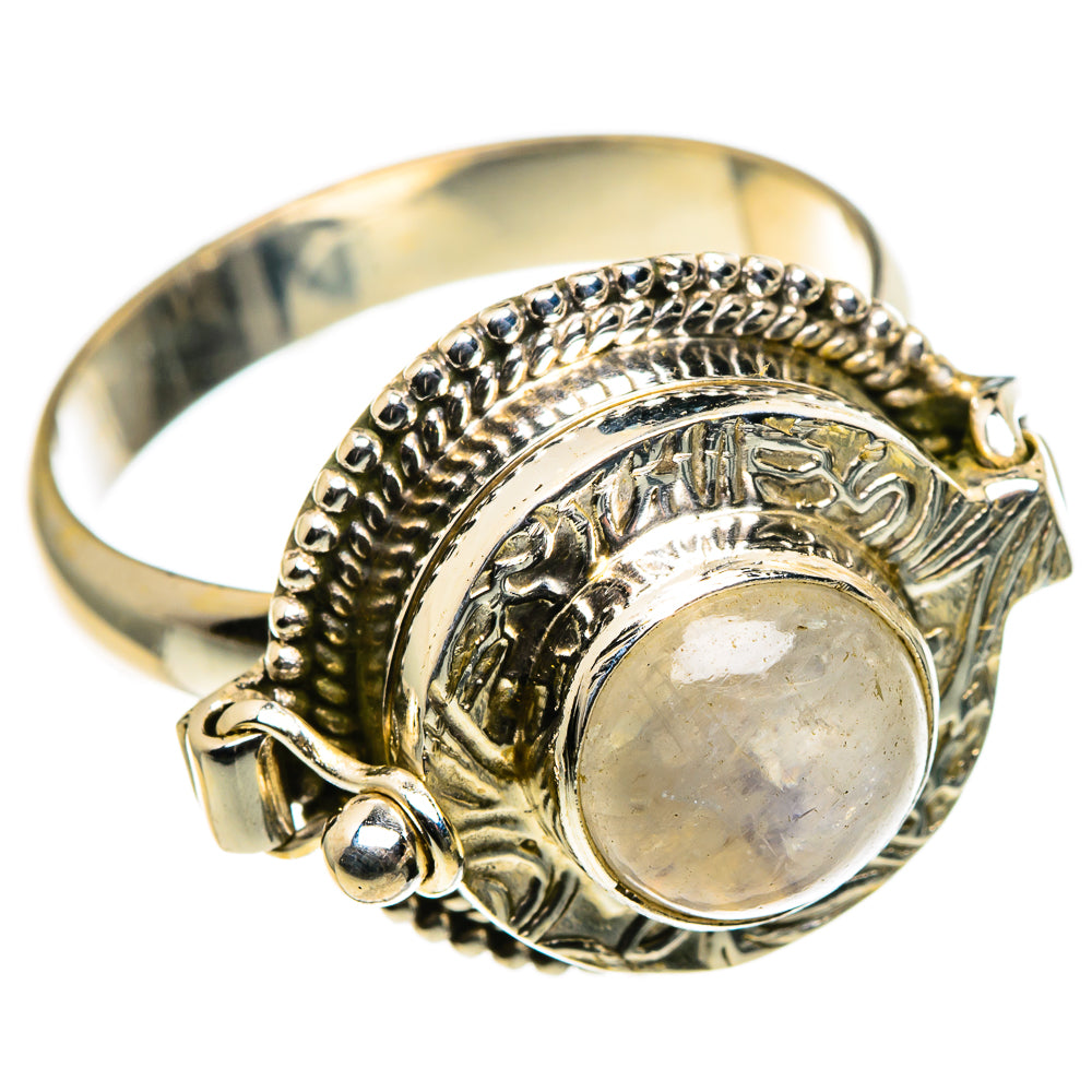 Rainbow Moonstone Rings handcrafted by Ana Silver Co - RING86675