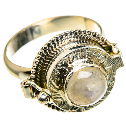 Rainbow Moonstone Rings handcrafted by Ana Silver Co - RING86675