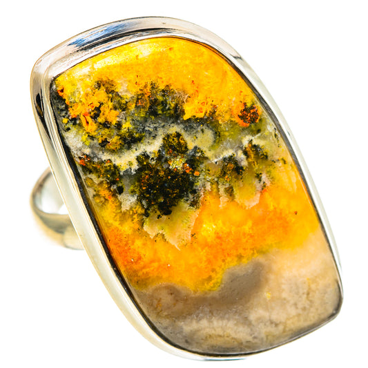 Bumble Bee Jasper Rings handcrafted by Ana Silver Co - RING86684
