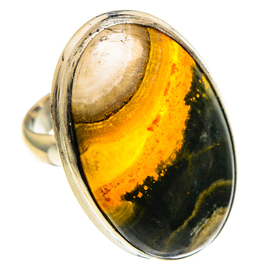 Bumble Bee Jasper Rings handcrafted by Ana Silver Co - RING86685