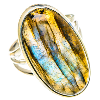 Labradorite Rings handcrafted by Ana Silver Co - RING86687