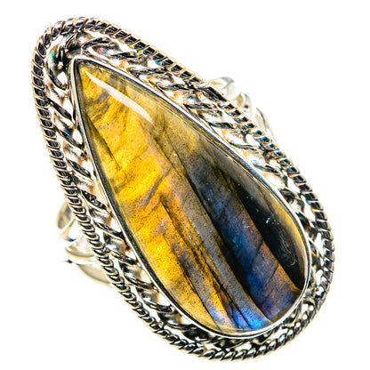 Labradorite Rings handcrafted by Ana Silver Co - RING86688