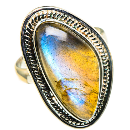 Labradorite Rings handcrafted by Ana Silver Co - RING86690
