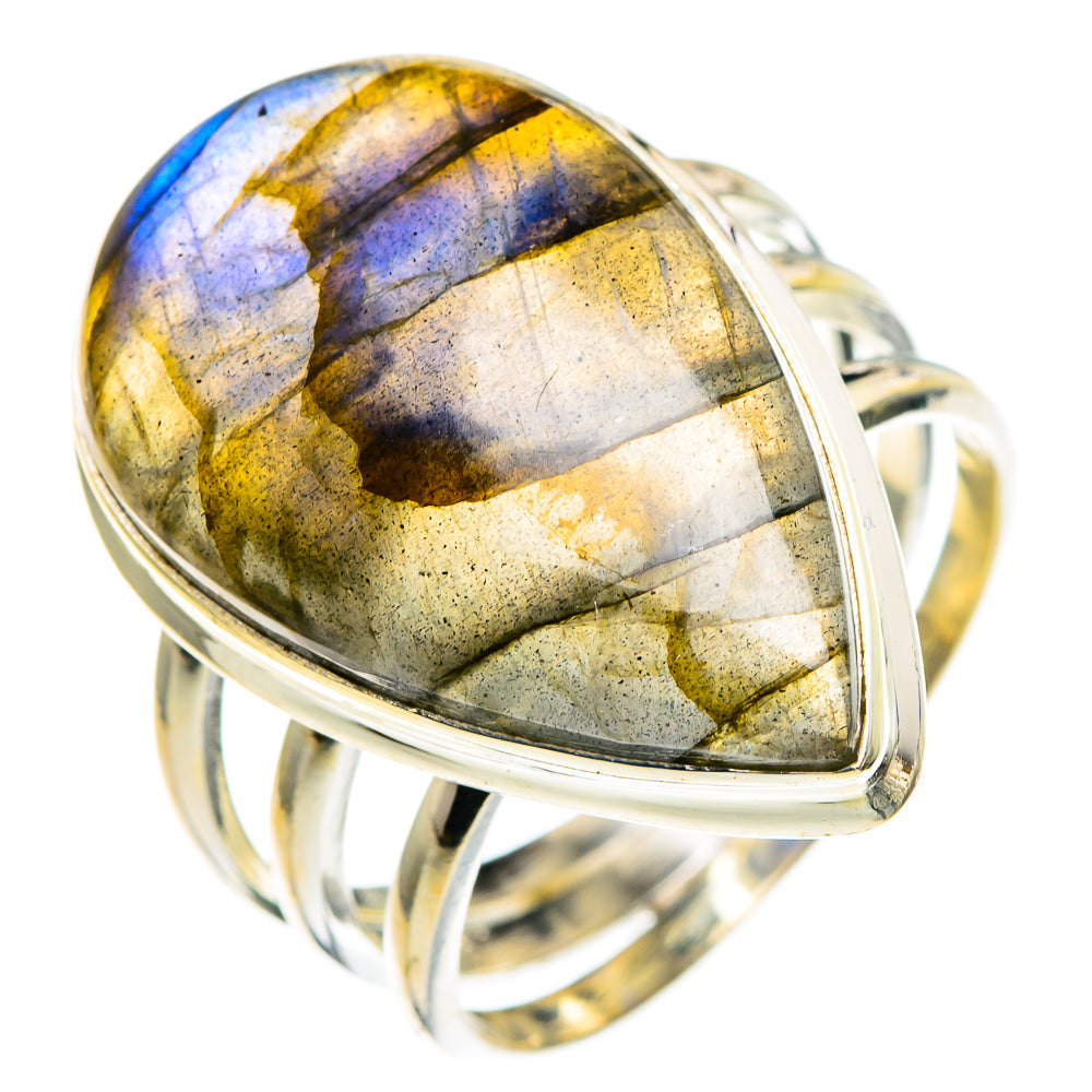 Labradorite Rings handcrafted by Ana Silver Co - RING86693