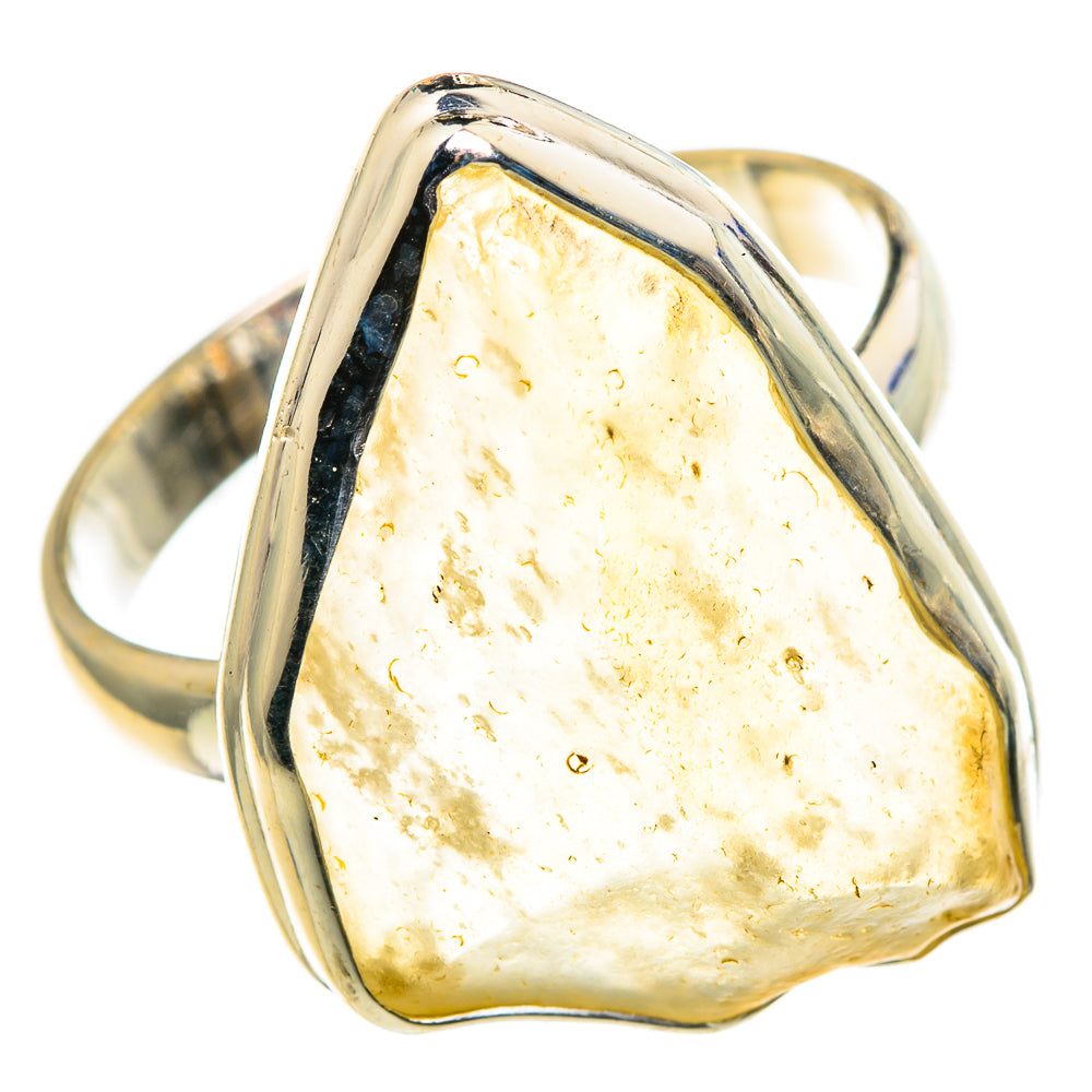 Libyan Desert Glass Rings handcrafted by Ana Silver Co - RING86700