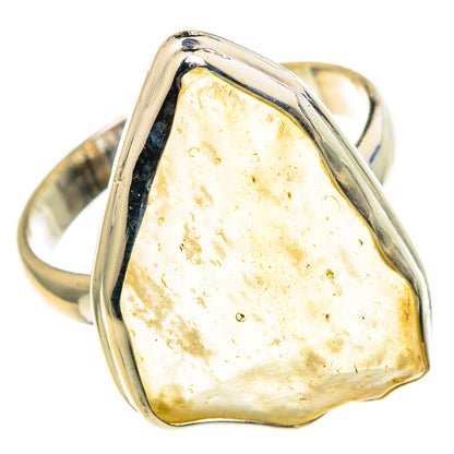 Libyan Desert Glass Rings handcrafted by Ana Silver Co - RING86700
