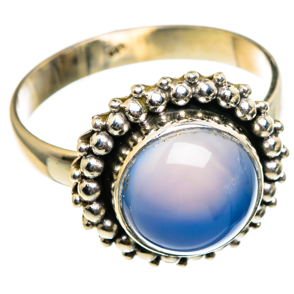 Aqua Chalcedony Rings handcrafted by Ana Silver Co - RING86702