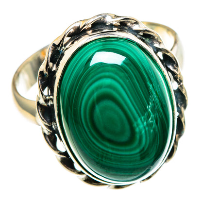 Malachite Rings handcrafted by Ana Silver Co - RING86706