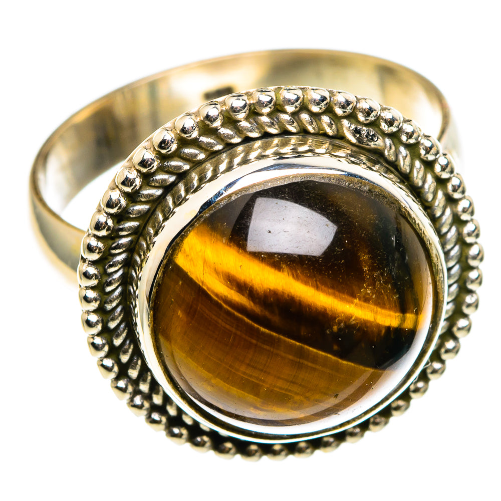 Tiger Eye Rings handcrafted by Ana Silver Co - RING86707