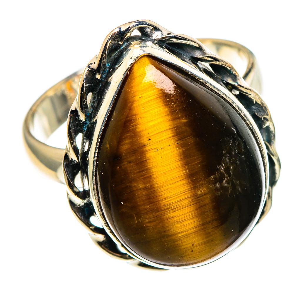 Tiger Eye Rings handcrafted by Ana Silver Co - RING86709