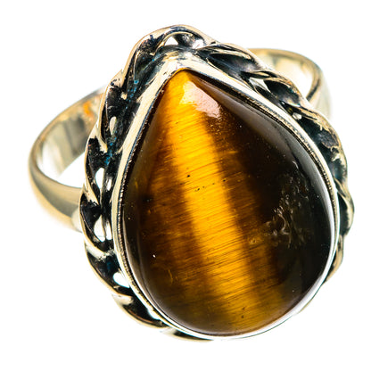 Tiger Eye Rings handcrafted by Ana Silver Co - RING86709