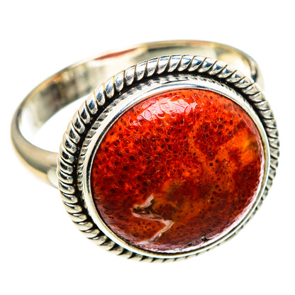 Sponge Coral Rings handcrafted by Ana Silver Co - RING86711 - Photo 2
