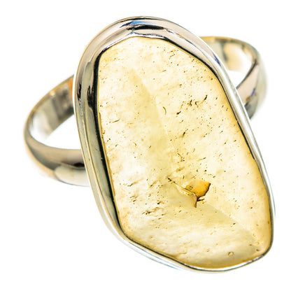 Libyan Desert Glass Rings handcrafted by Ana Silver Co - RING86714 - Photo 2