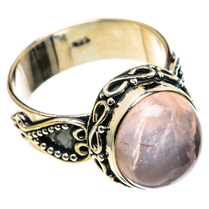 Rose Quartz Rings handcrafted by Ana Silver Co - RING86715