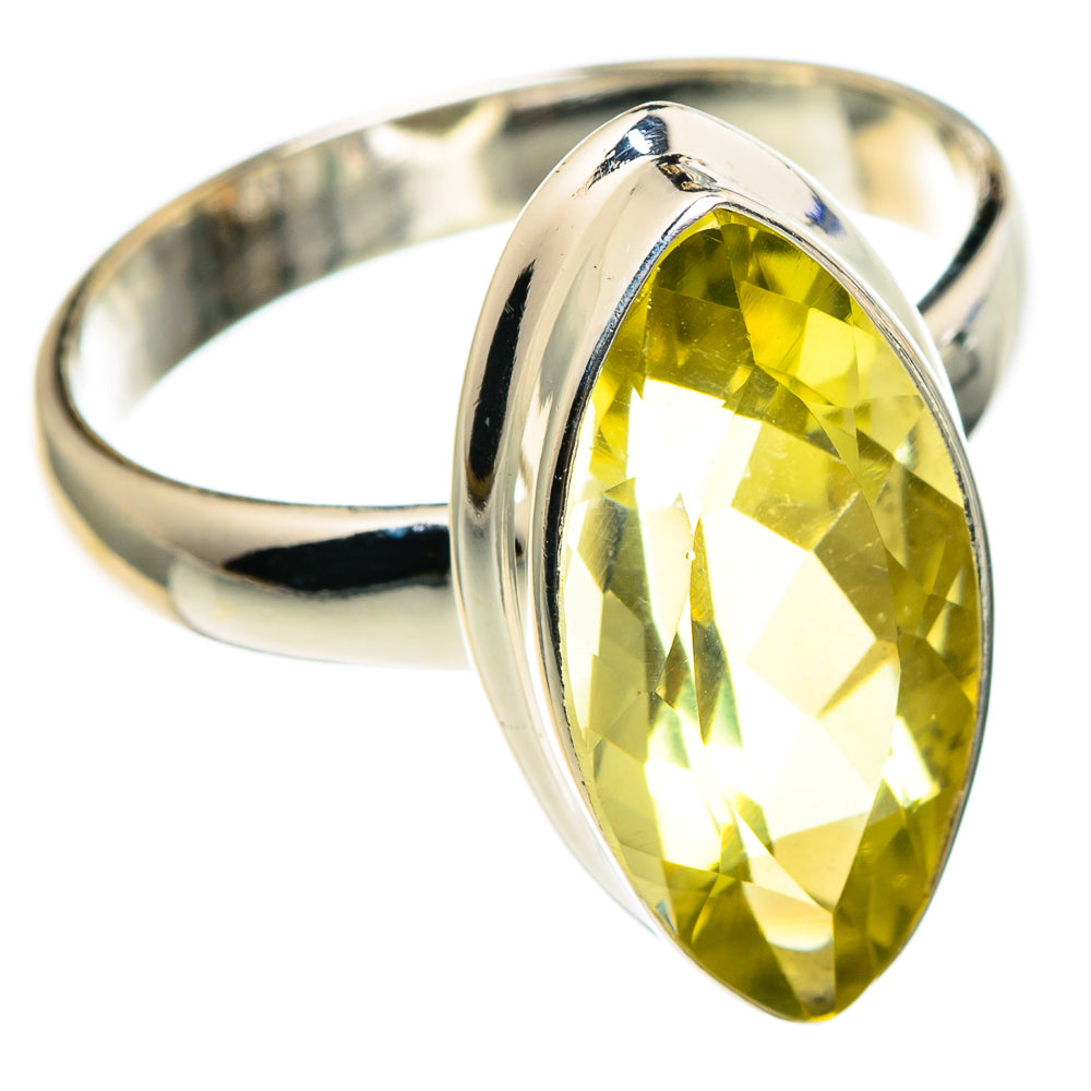 Lemon Quartz Rings handcrafted by Ana Silver Co - RING86732