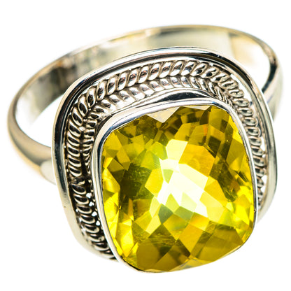 Lemon Quartz Rings handcrafted by Ana Silver Co - RING86733