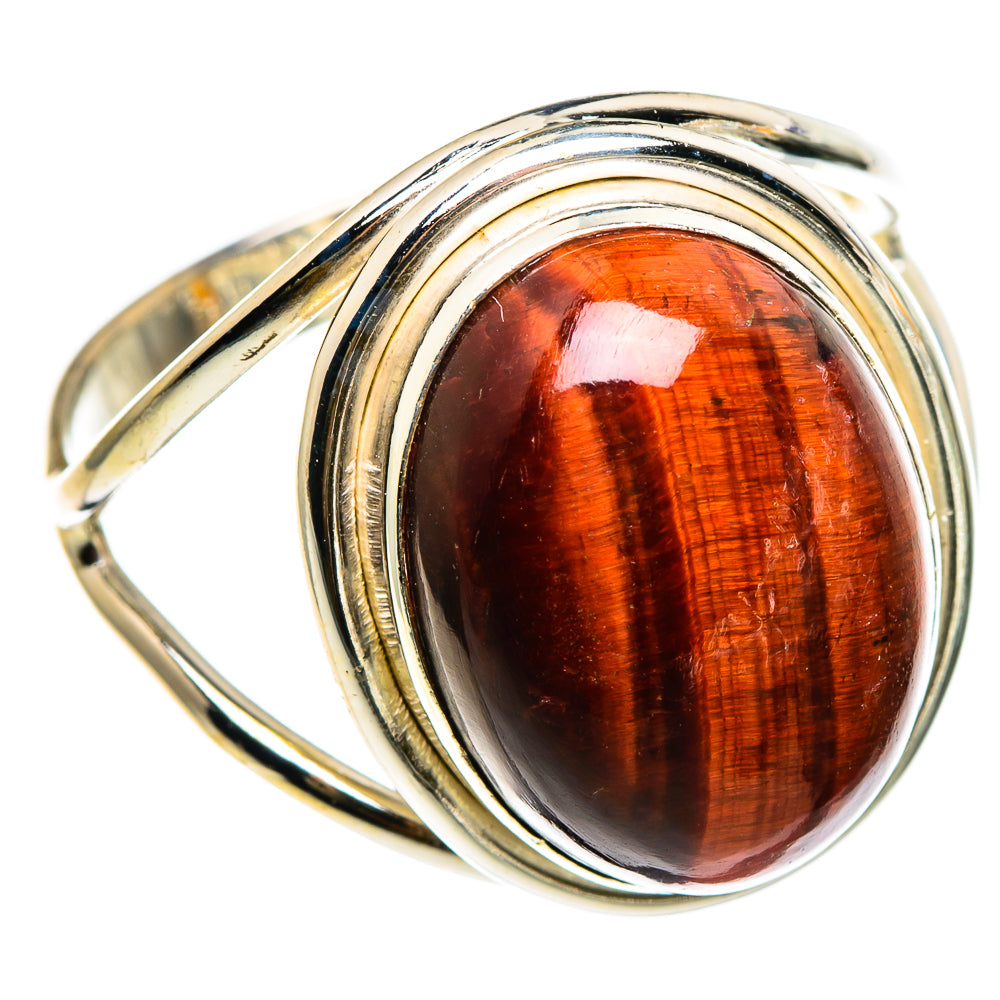 Red Tiger Eye Rings handcrafted by Ana Silver Co - RING86742