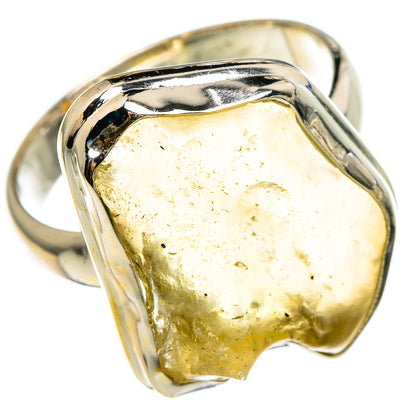 Libyan Desert Glass Rings handcrafted by Ana Silver Co - RING86743
