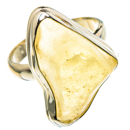 Libyan Desert Glass Rings handcrafted by Ana Silver Co - RING86744