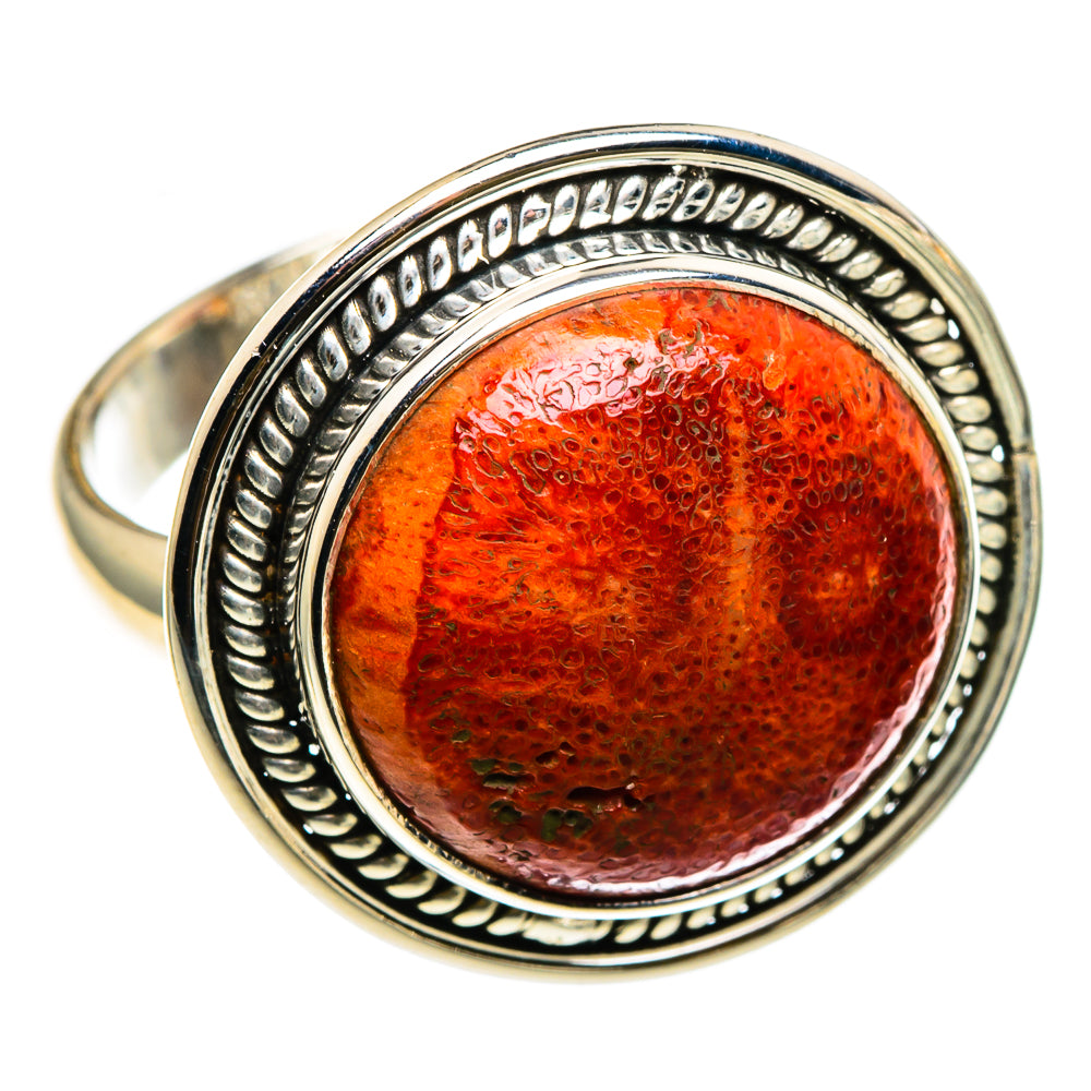 Sponge Coral Rings handcrafted by Ana Silver Co - RING86745