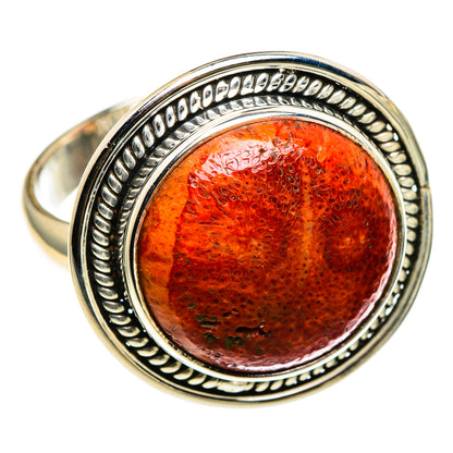Sponge Coral Rings handcrafted by Ana Silver Co - RING86745