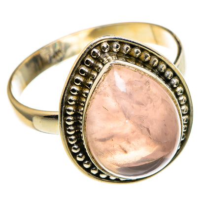 Rose Quartz Rings handcrafted by Ana Silver Co - RING86749