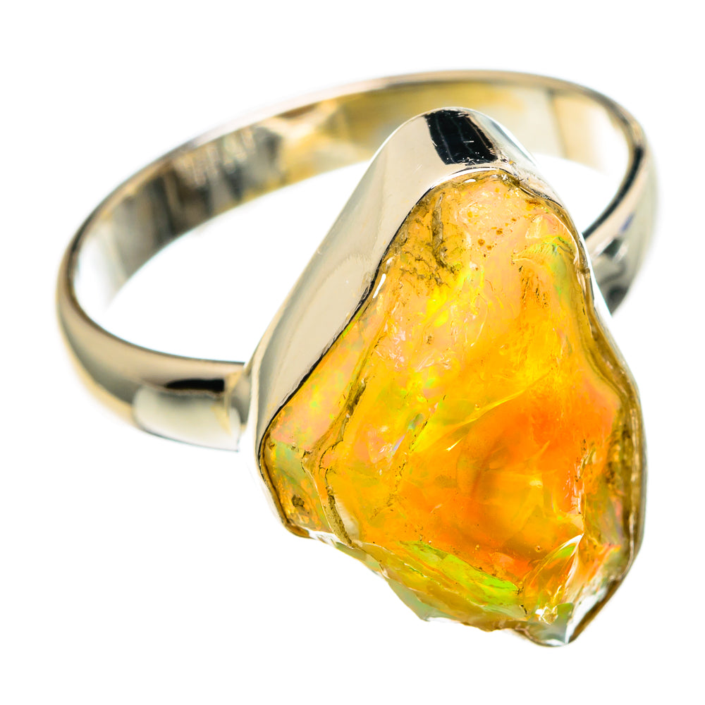 Libyan Desert Glass Rings handcrafted by Ana Silver Co - RING86761