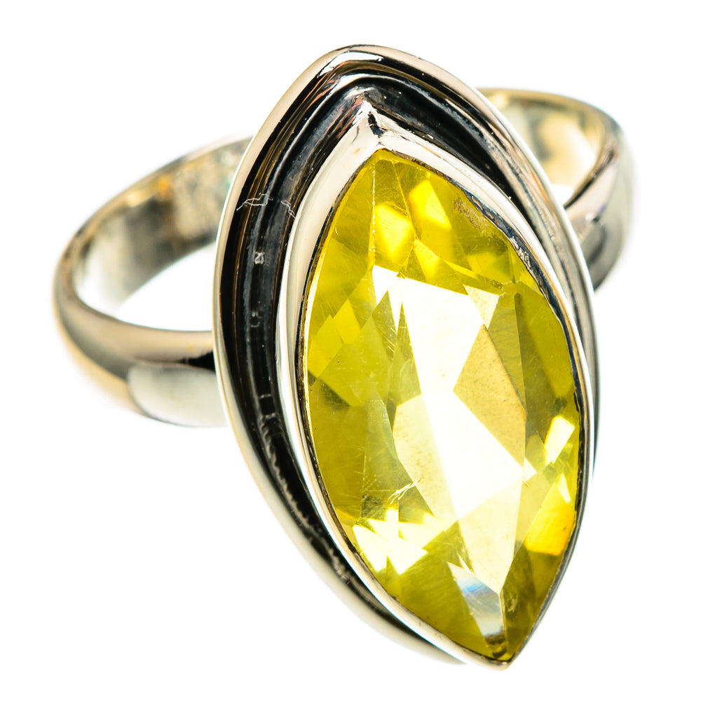 Lemon Quartz Rings handcrafted by Ana Silver Co - RING86762