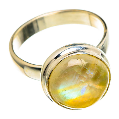 Yellow Moonstone Rings handcrafted by Ana Silver Co - RING86763