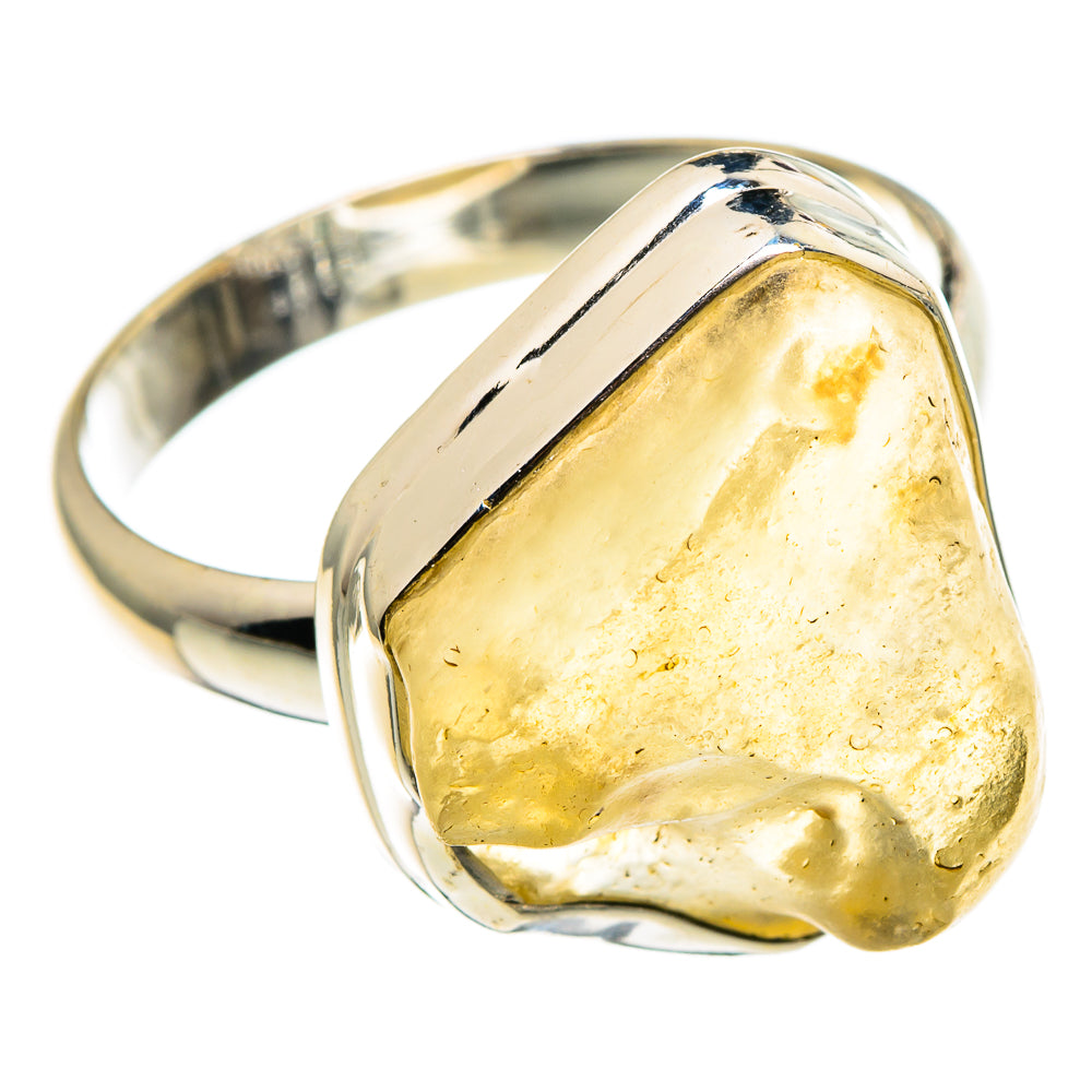 Libyan Desert Glass Rings handcrafted by Ana Silver Co - RING86775