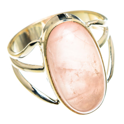 Rose Quartz Rings handcrafted by Ana Silver Co - RING86778