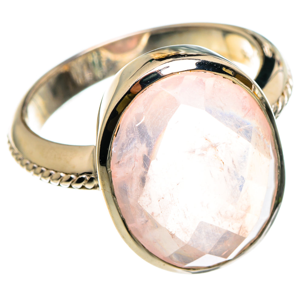 Rose Quartz Rings handcrafted by Ana Silver Co - RING86779