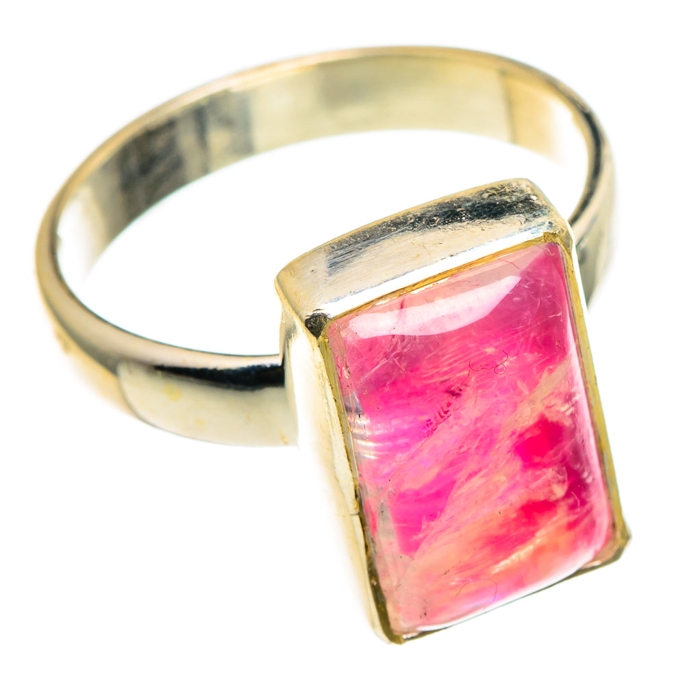 Pink Moonstone Rings handcrafted by Ana Silver Co - RING86780