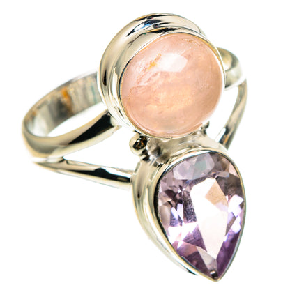 Rose Quartz Rings handcrafted by Ana Silver Co - RING86788