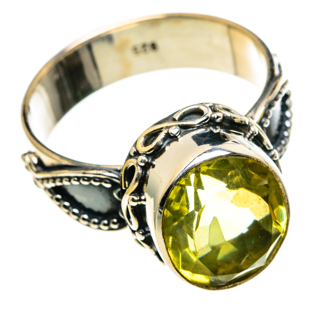 Lemon Quartz Rings handcrafted by Ana Silver Co - RING86792