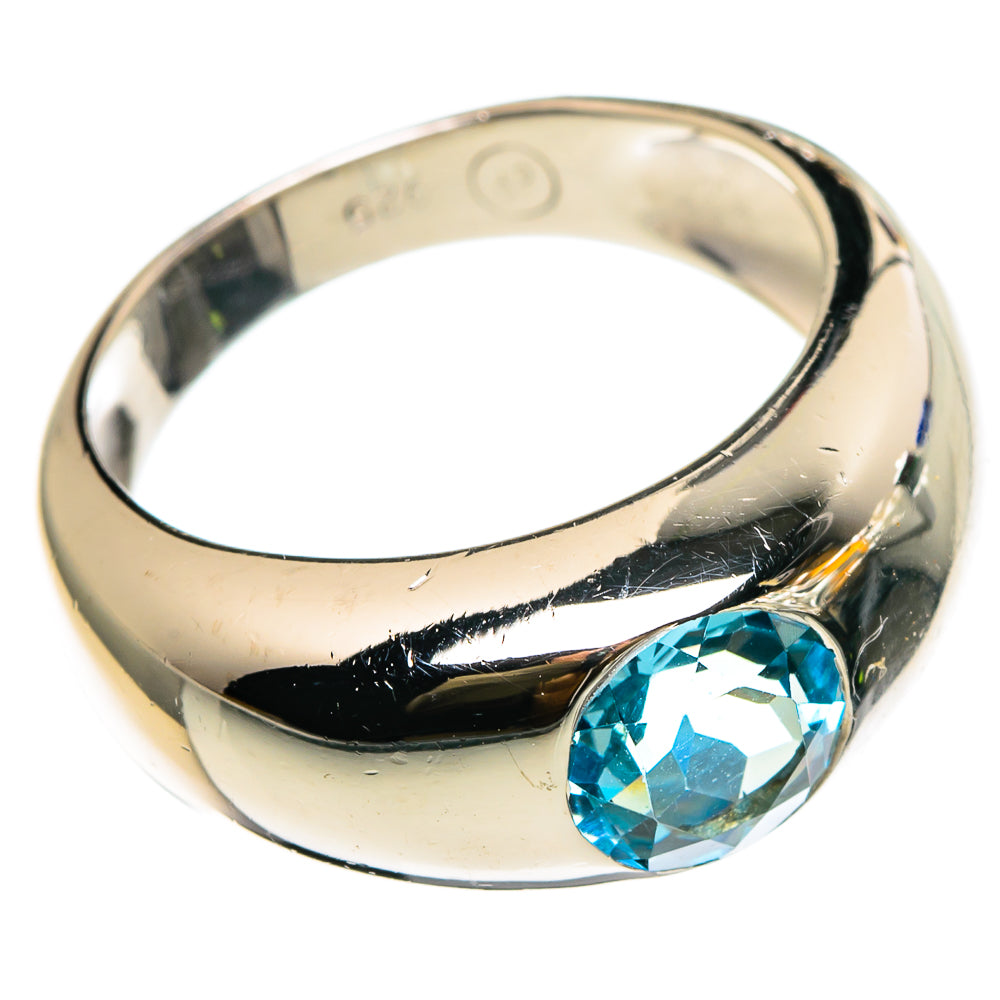 Blue Topaz Rings handcrafted by Ana Silver Co - RING86799