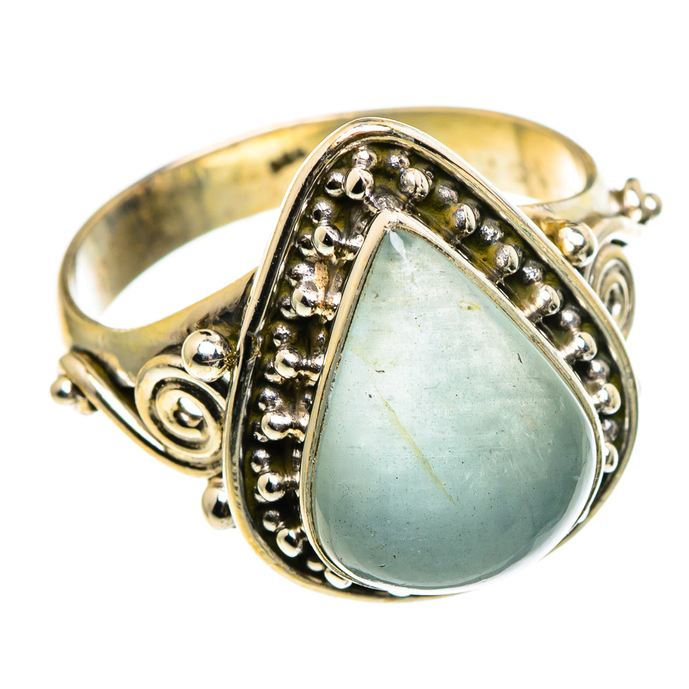 Aqua Chalcedony Rings handcrafted by Ana Silver Co - RING86825