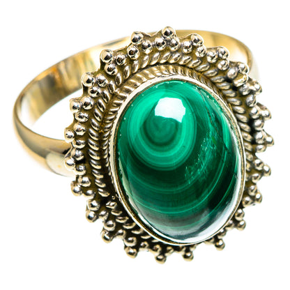 Malachite Rings handcrafted by Ana Silver Co - RING86832