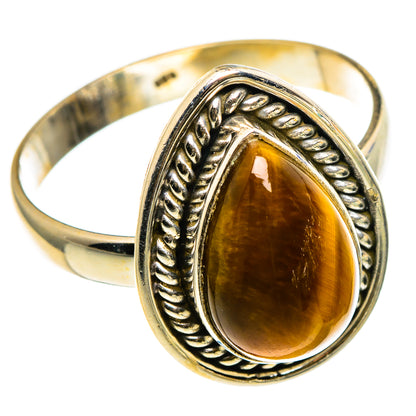 Tiger Eye Rings handcrafted by Ana Silver Co - RING86837 - Photo 2
