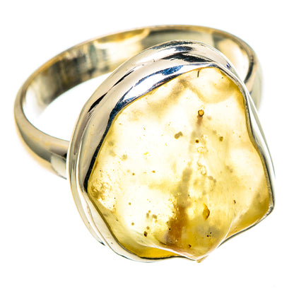 Libyan Desert Glass Rings handcrafted by Ana Silver Co - RING86838