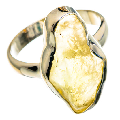 Libyan Desert Glass Rings handcrafted by Ana Silver Co - RING86840