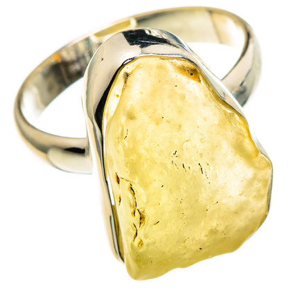 Libyan Desert Glass Rings handcrafted by Ana Silver Co - RING86841