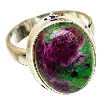 Ruby Zoisite Rings handcrafted by Ana Silver Co - RING86854